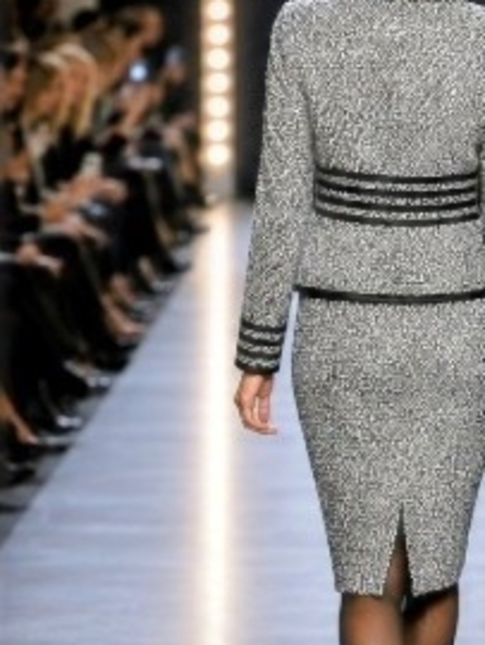 Patricia Rhodes Couture Black White Boucle Tweed Crystal Peplum skirt Suit 12 - Picture 4 of 16